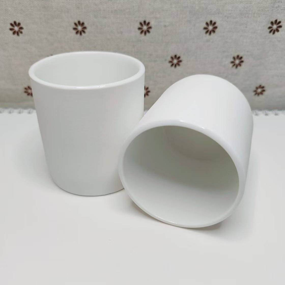 белая керамическая чаша для пудинга, матовая поверхность, японская чаша для десертов, керамическая чаша