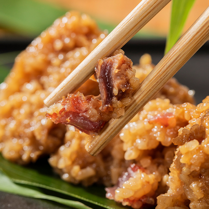 Dragon Boat Festival Rice Dumplings, Egg Yolk and Fresh Meat Rice Dumplings, Vacuum Individually Packaged, Healthy, Delicious and Fragrant White Rice Dumplings