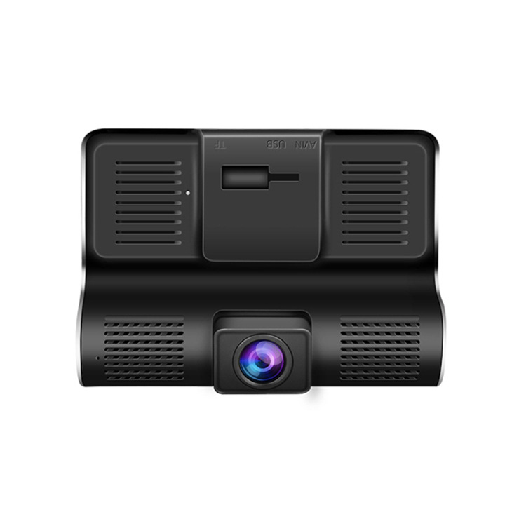 Three-way three-lens driving recorder car front car car HD 1080P wide-angle reversing image