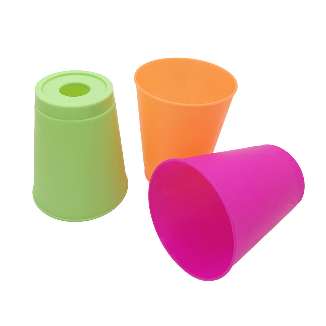 Cup Dance Performance Special Cup Quick Stacking Cup Plastic Non-slip Solid Color Primary School Children Kindergarten Game Anti-fall Rhythm Cup