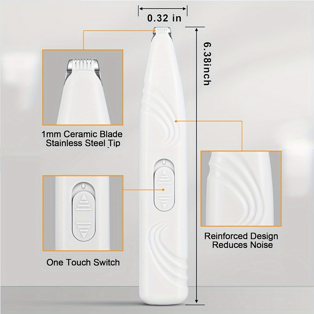 2025 New Cross-Border Low Noise Pet Grooming Trimmer Dog Paw Trimmer for Pet Grooming