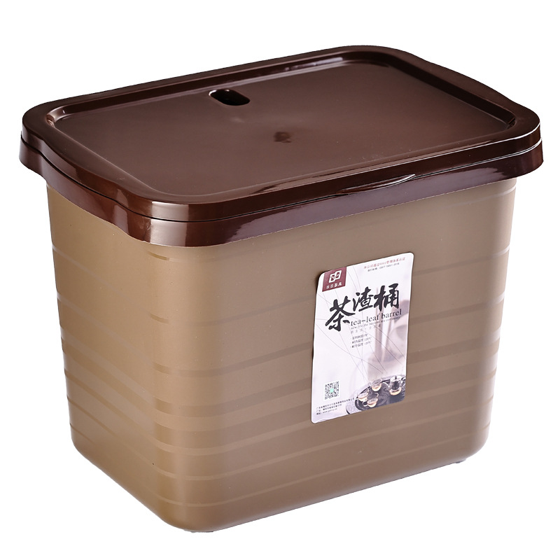 Plastic Tea Bucket for Separating Dry and Wet Waste, Tea Dregs and Wastewater Bucket, Kung Fu Tea Accessories, Tea Set, Tea Tray, Dry and Wet Separation Tool