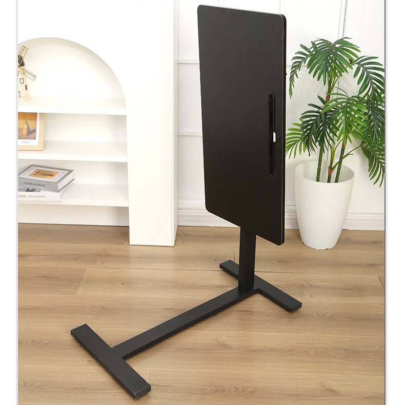 Movable Bedside Table Single Column Double-sided Folding Lifting Small Table Lazy Living Room Sofa Bed Side Office Computer Desk