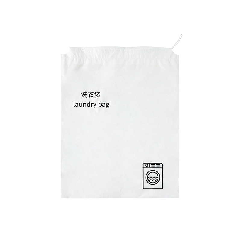 Hotel Disposable Laundry Bag, Guest Room Dirty Clothes Bag, Drawstring Plastic Size Version, Special for Storing Clothes