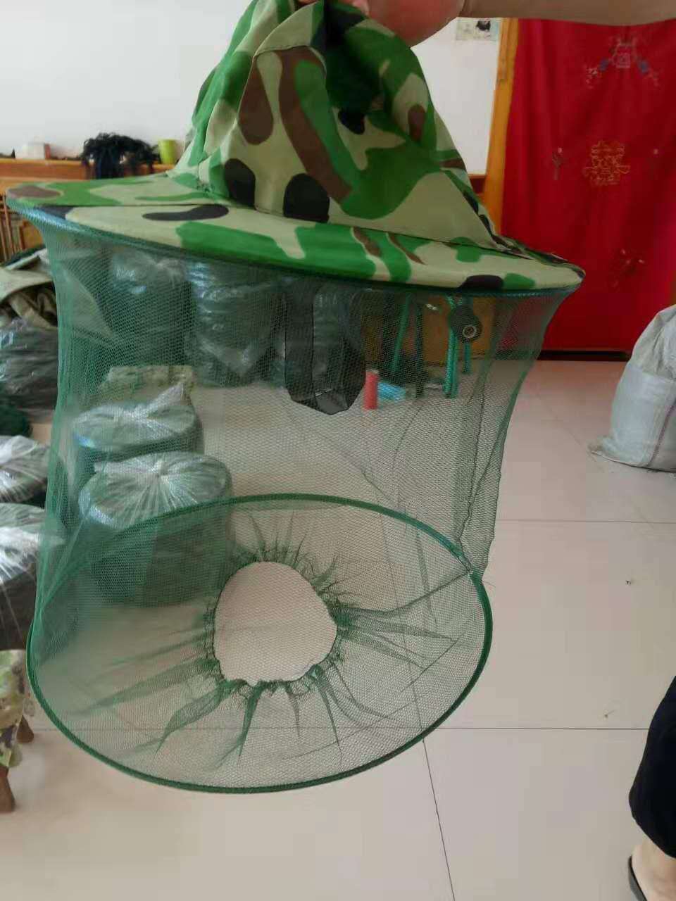 Anti-mosquito fishing hat tool full set beekeeping anti-bee cap Denim bee cap bee protective clothing cap sun mask