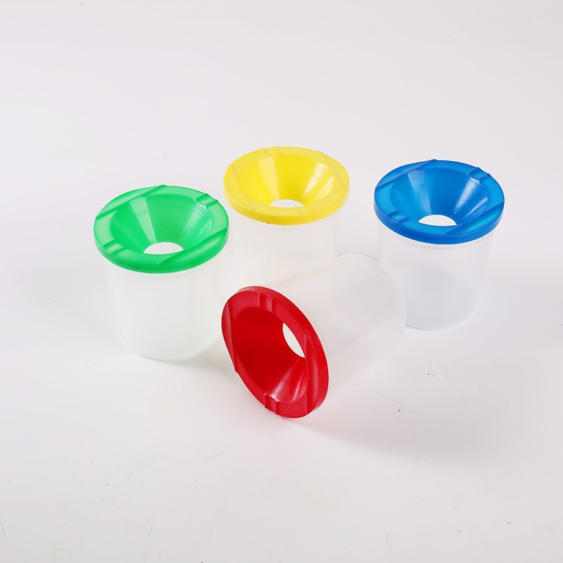 Qianhui Children's Plastic Color Paint Cup Anti-pouring Plastic Cup Children's Painting Graffiti Wash Cup Color Cup