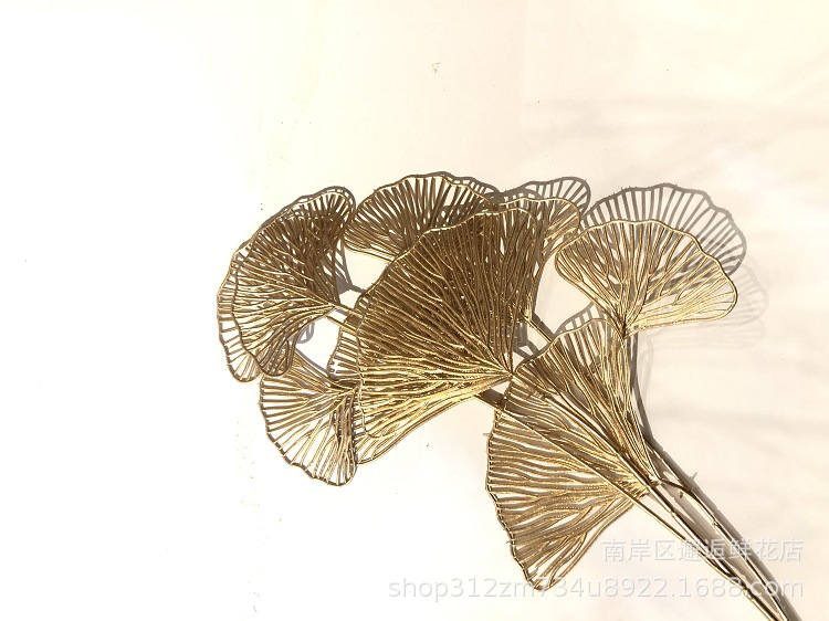 New Year's Eve Flower Material Artificial Holly Eucalyptus Fortune Ginkgo Gold Leaf New Year Decoration Blessing Bucket Spring Festival Ornaments