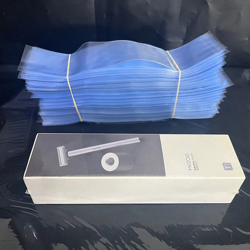 Manufacturer Supplies Pvc Heat Shrinkable Film, Bottle Heat Shrinkable Bag, Plastic Sealing Film on Both Ends, Pvc Curved Bag