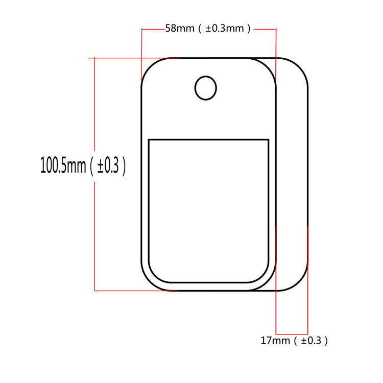 Spot 38ml45ml50ml card spray Apple bottle color silicone case key chain sub-bottling silicone case
