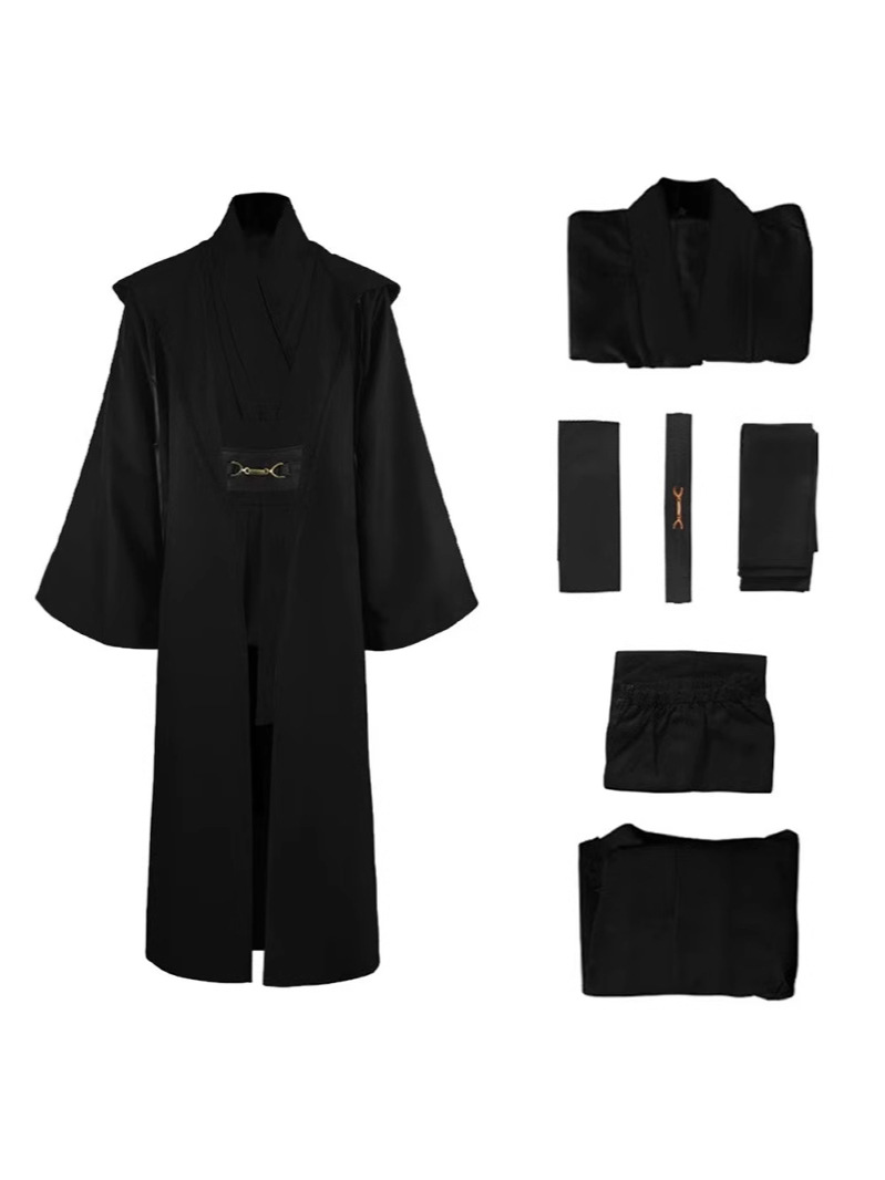 Obi-Wan Kenobi Cos Suit Star Wars Cosplay Costume Halloween Jedi Knight Cosplay