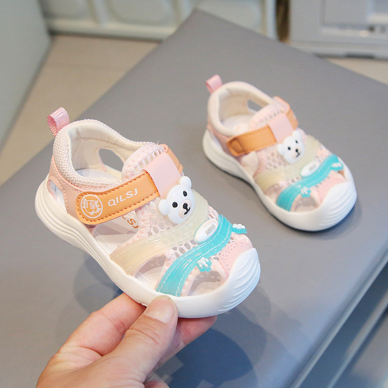 Baby Summer New 2025 Toddler Shoes 0-1-3 Years Old Boys and Girls Toddler Shoes Soft Sole Non-Slip Baby Breathable Sandals