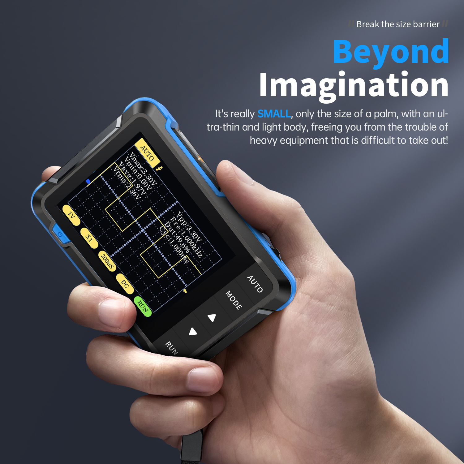 FNIRSI-DSO 152 handheld small oscilloscope portable digital oscilloscope for beginners teaching and maintenance