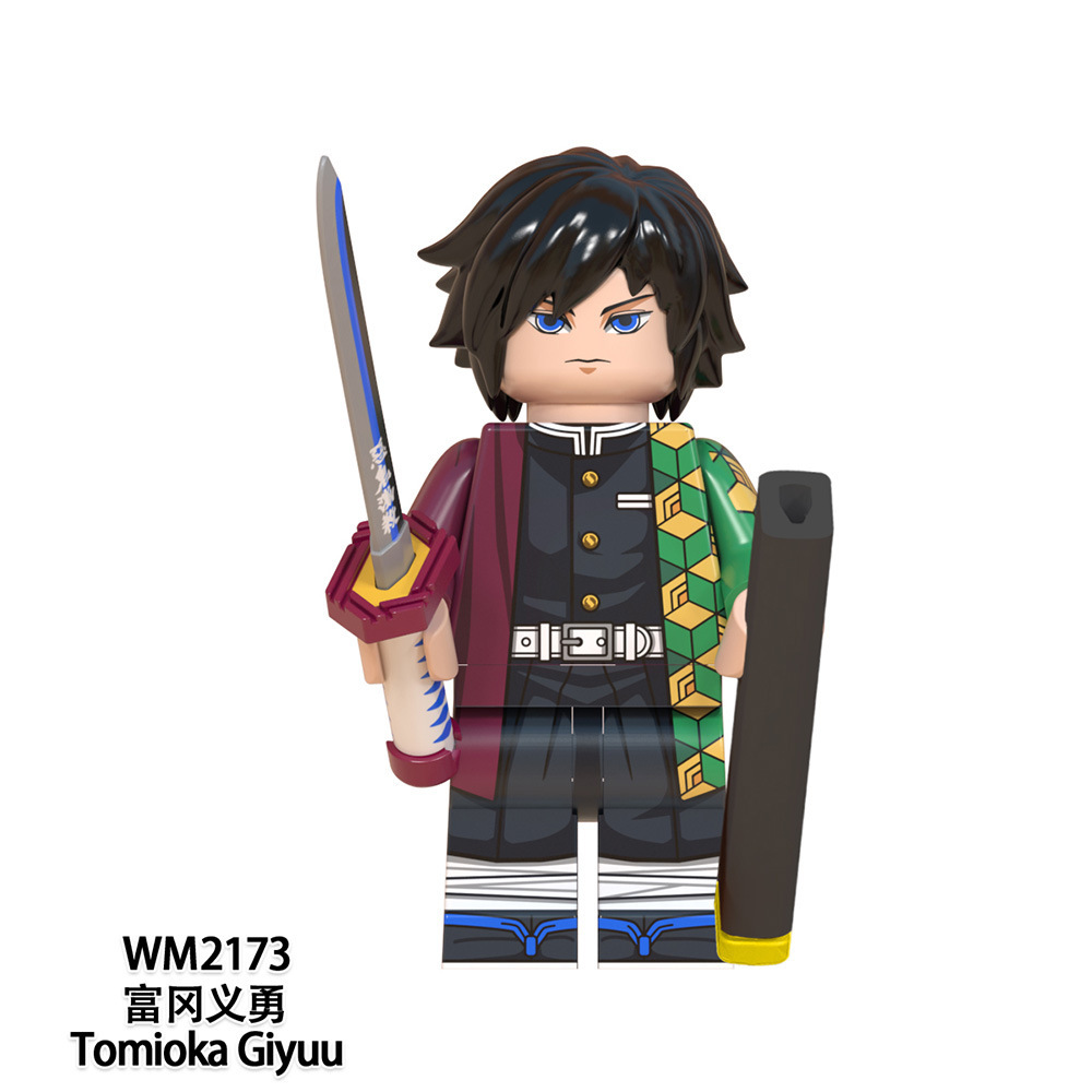 Domestic Educational Third-Party Demon Slayer Building Block Figures: Tanjiro, Nezuko, Hashira, Upper String, Sanemi, Zenitsu