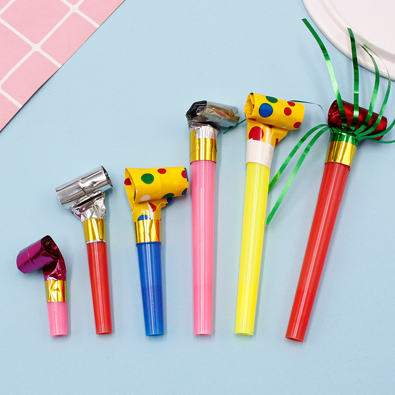 Creative blow roll children's toys birthday small blow dragon whistle funny stall toys wholesale party cheer props