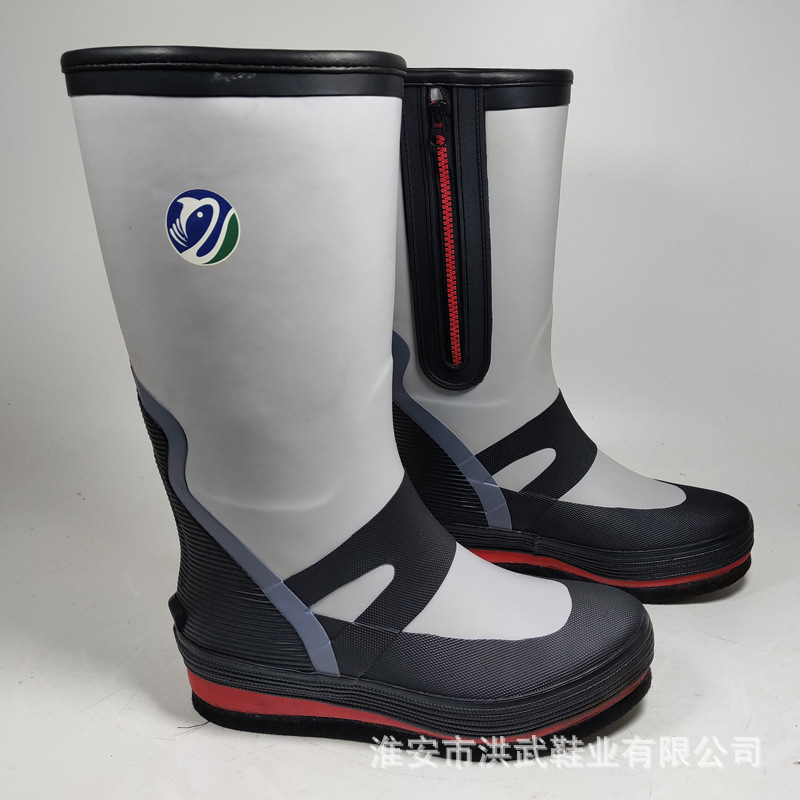 Hongwu shoes factory direct Sanda fishing shoes non-slip waterproof fishing shoes high barrel nail bottom sea fishing reef fishing supplies