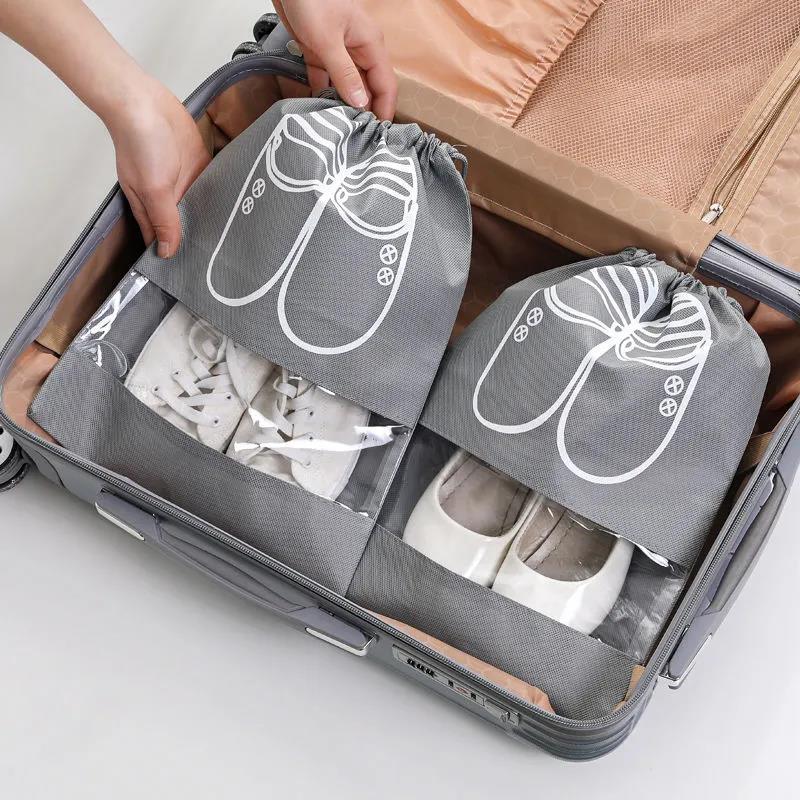 Shoe Storage Bag Non-woven Dustproof Shoe Bag Travel Shoe Cover Bag Shoe Storage Artifact Beam Storage Bag