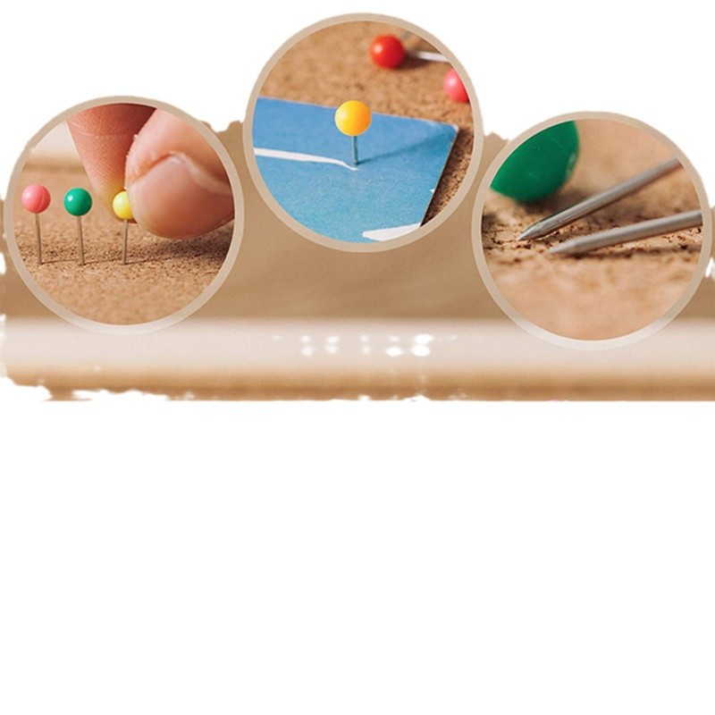 Colorful Plastic Stainless Steel Earth Needle Pin Stationery Office Art Ball Needle Cork Board Fixed Map Nail
