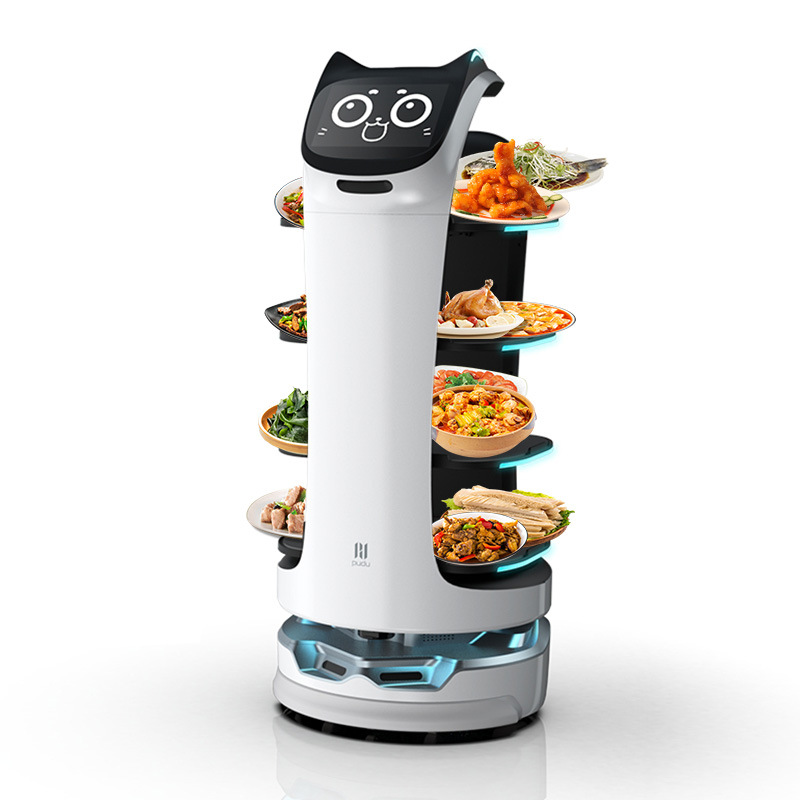 Pudu Intelligent Food Delivery Robot Vitality Waiter Dish Restaurant Hotel Automatic Serving Outdoor Hotel Delivery