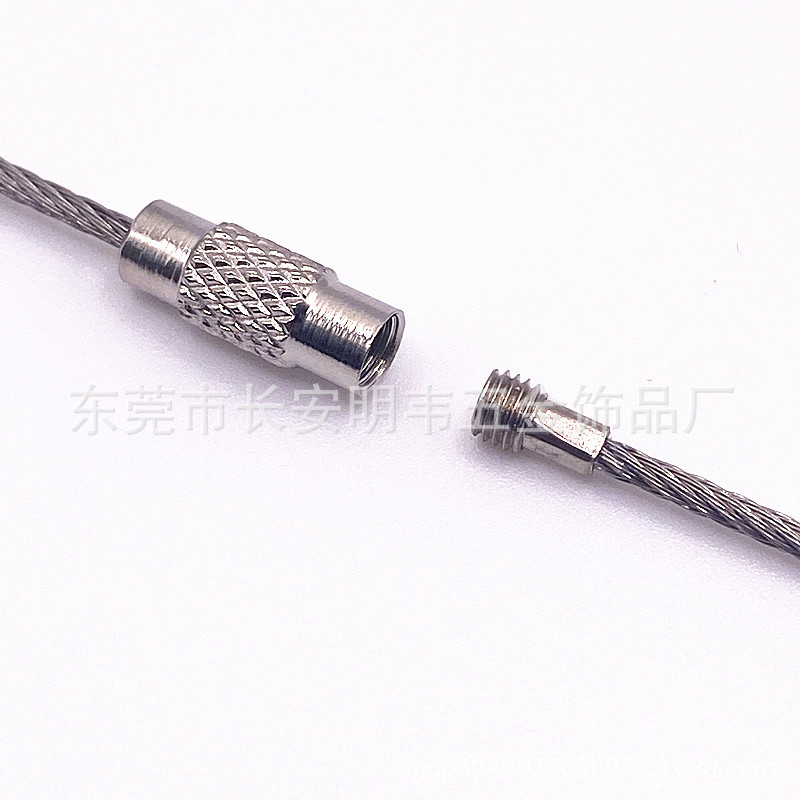 Ready Supply of Stainless Steel Wire Rings, Weiye Rope, Luggage Tag Key Ring, Wire Rope Ring