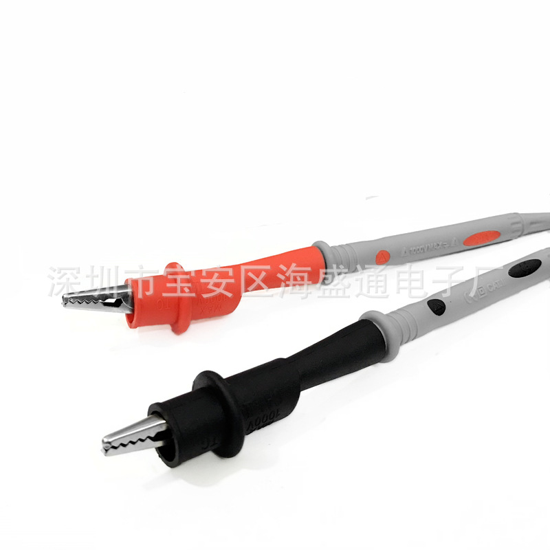 Multimeter Pen 1000V20A Special Tip Pen Wire Pointed Tip with Clip Multimeter Pen Stick Test Rod