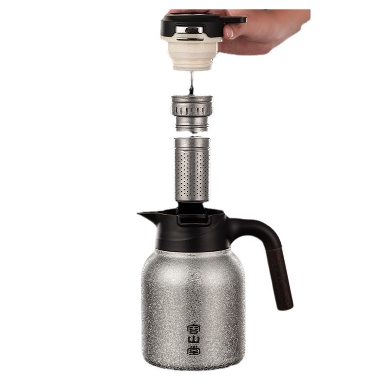Rongshantang pure titanium liner braised teapot stuffy teapot insulation pot large capacity a batch of stainless steel teapot household