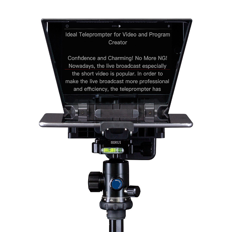 Fulweide Tp2 Teleprompter 8inch Dslr Camera Phone High Transparency Horizontal and Vertical Shooting Hd Subtitles Live Broadcast Special