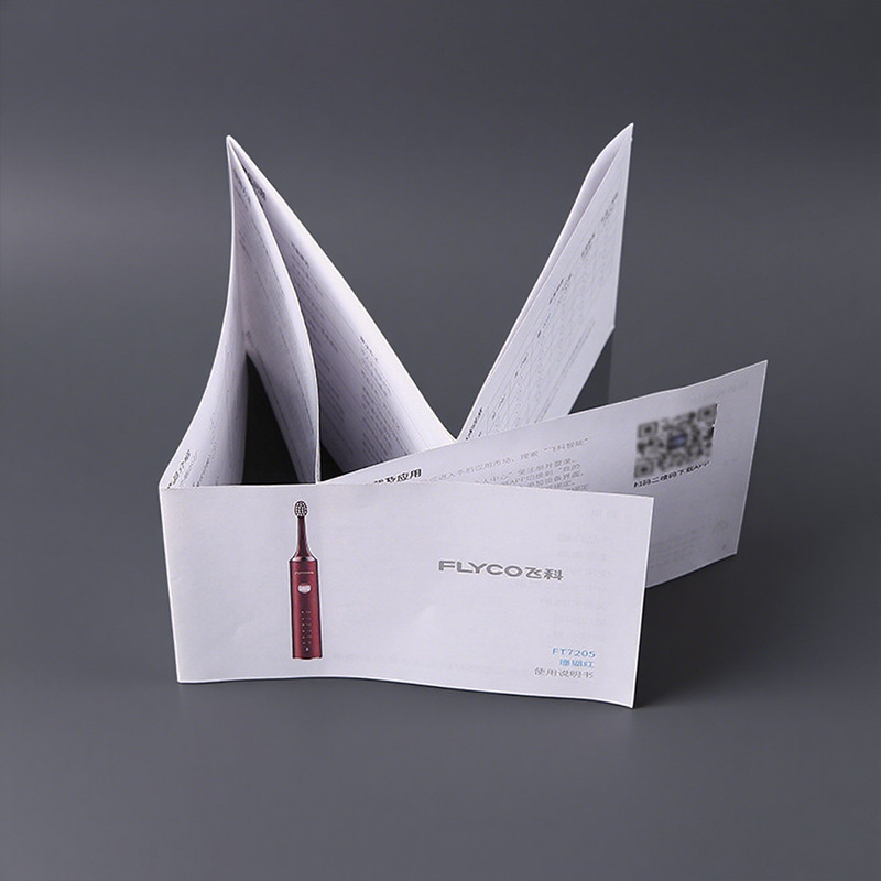 Professional Printing Product Manual Printing Custom Manual Folding Product Manual