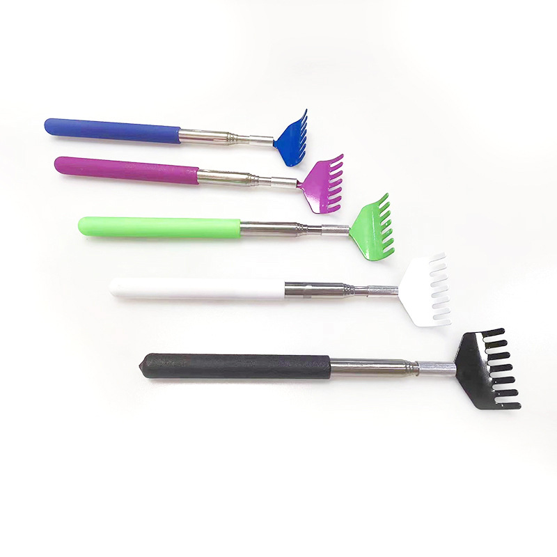 Factory Direct Sales Colorfulful Aluminum Sleeve Seven-Claw Stainless Steel Telescopic Scratching Tool for Old Man to Scratch Without Asking for Help