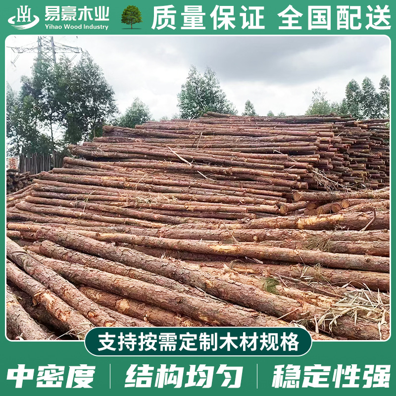 Pine pile River piling Wood water conservancy civil engineering Flood control Anti-flood timber pile Greening support pole Wood pile Log pile