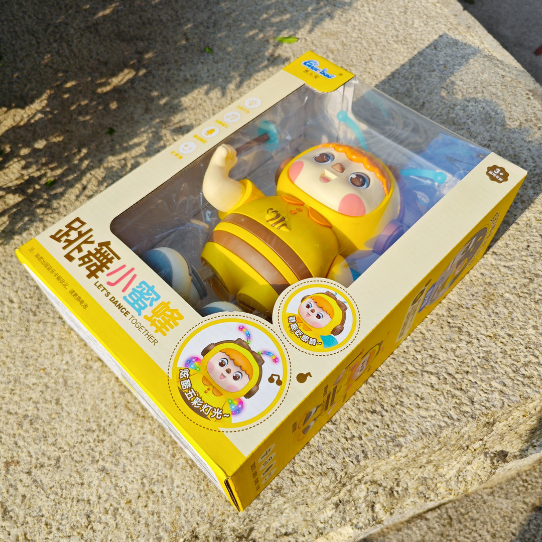 Children's electric dancing bee light music stall maternal and child educational kindergarten gift children's toys wholesale
