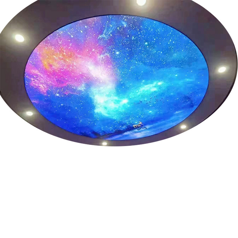 Soft Film Ceiling A-Grade Fireproof and Flame-Retardant White Translucent Film Stretch Film Uv Pattern Led Lightbox A-Grade Flame-Retardant