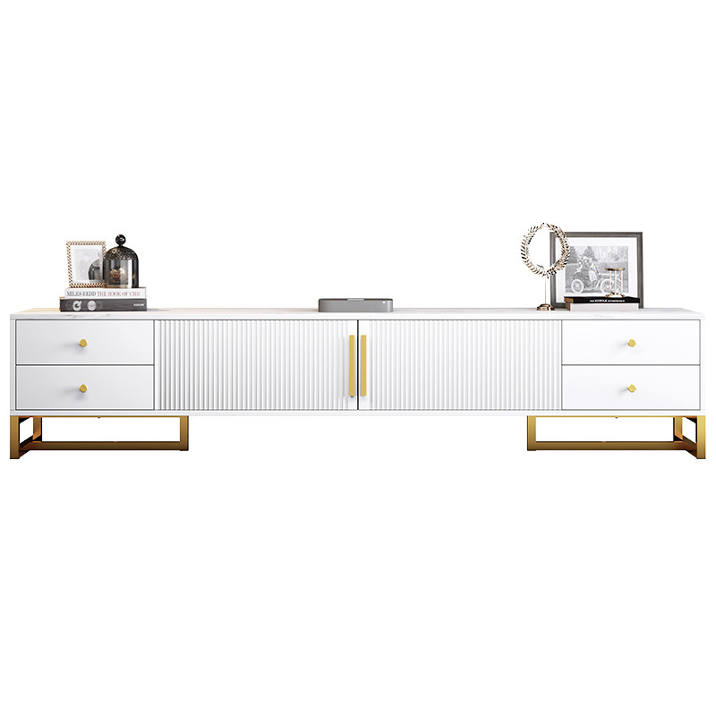 Yijiada TV cabinet modern minimalist coffee table combination light luxury storage floor cabinet living room furniture narrow combination wall cabinet