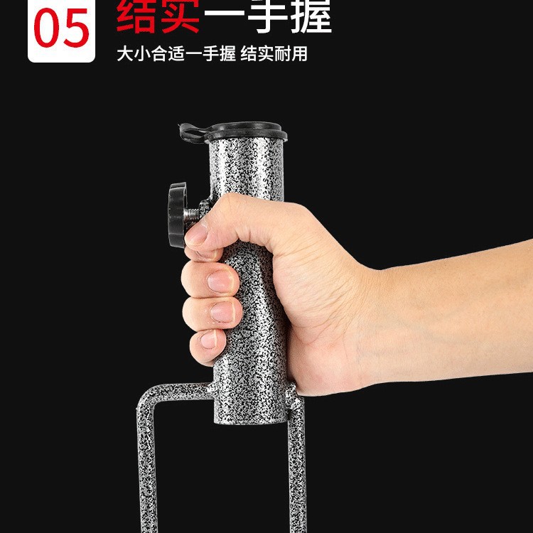 Sun umbrella ground plug base iron outdoor sun umbrella casing umbrella fork umbrella plug umbrella accessories umbrella base Iron ground plug umbrella