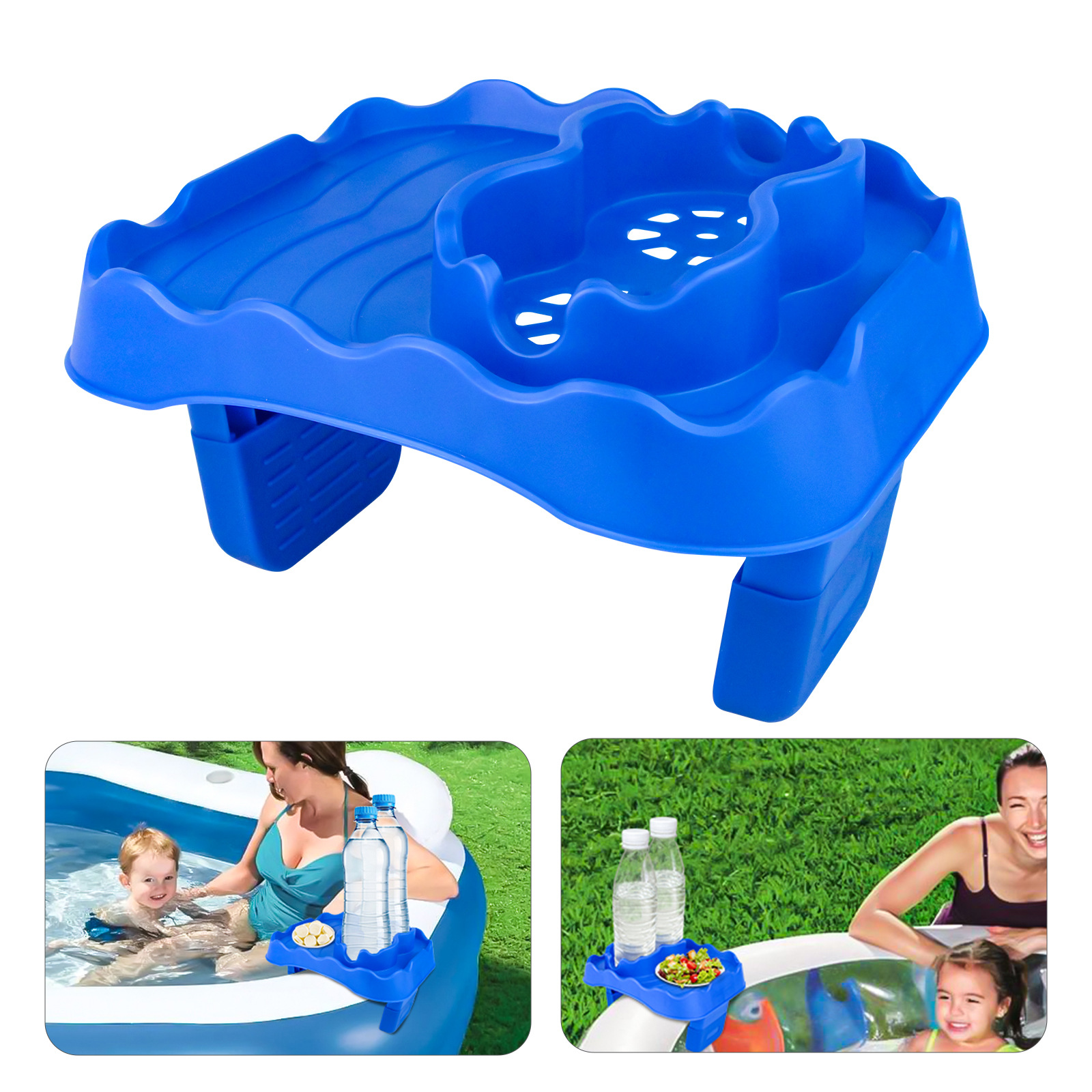 Inflatable Swimming Pool Cup Holder Adjustable Non-Slip Hot Water Bathtub Tray