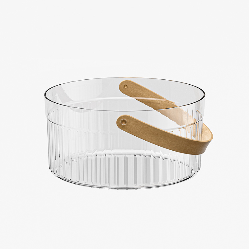 High Beauty Value Ice Bucket Household Portable Beer Champagne Red Wine PET Plastic Bucket Outdoor Picnic Fruit Storage Bucket