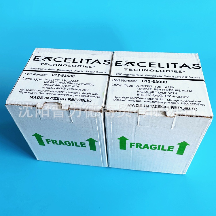 Excelitas 012-63000 Fluorescent Microscope Bulb X-Cite 120 Series Mercury Lamp