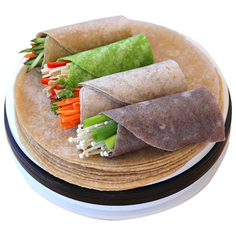 A generation of spring cake coarse cereal burrito spinach burrito black whole wheat burrito different varieties of coarse grain buckwheat burrito crust