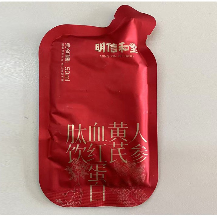 Ginseng, Astragalus, Blood Red Protein Peptide Drink, Plant Beverage Oem Custom Processing, Qi and Blood Red Ginseng Protein Oral Liquid