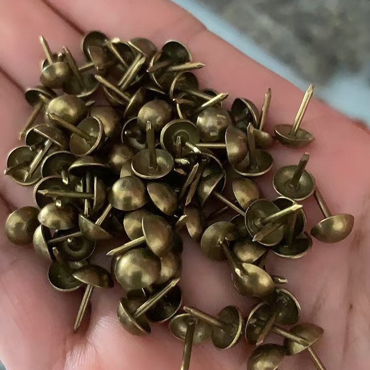 Антикварные гвозди для диванов, декоративные бронзовые гвозди, дверные гвозди, антикварные кнопки, канцелярские булавки оптом
