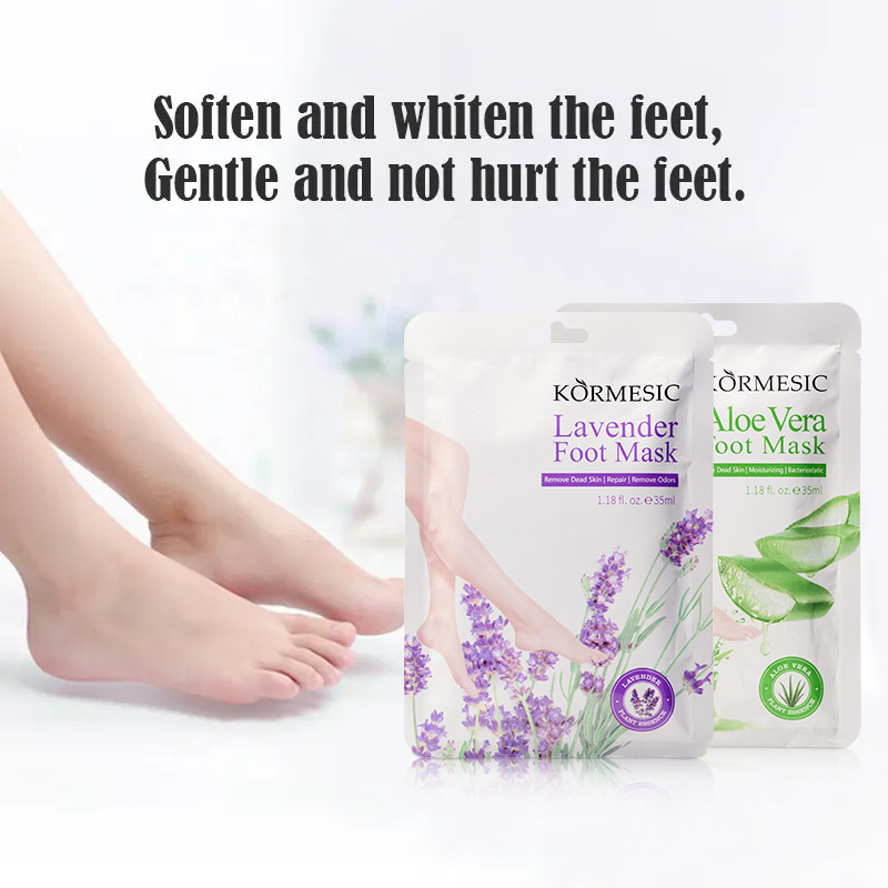 Kormesic Full English Foot Mask Foot Mask Hydrating and Moisturizing Hand Mask Foot Mask Hand Mask Cross-Border Export