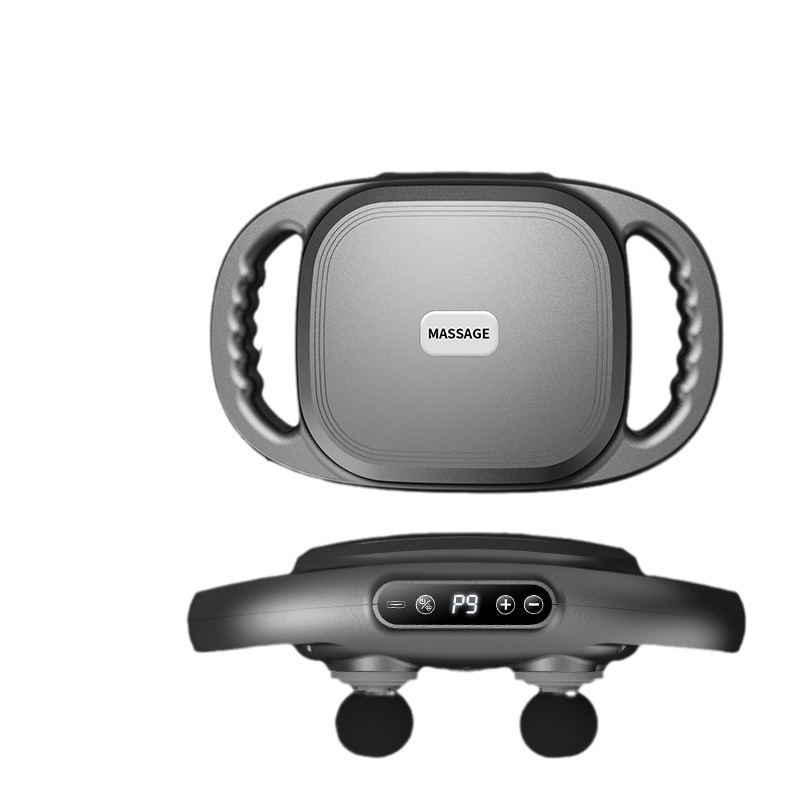 Rechargeable Multi-Head Fascia Gun with Strong Vibration for Waist and Back, Twelve-Head and Sixteen-Head Massager, Cross-Border Six-Head Fascia Gun