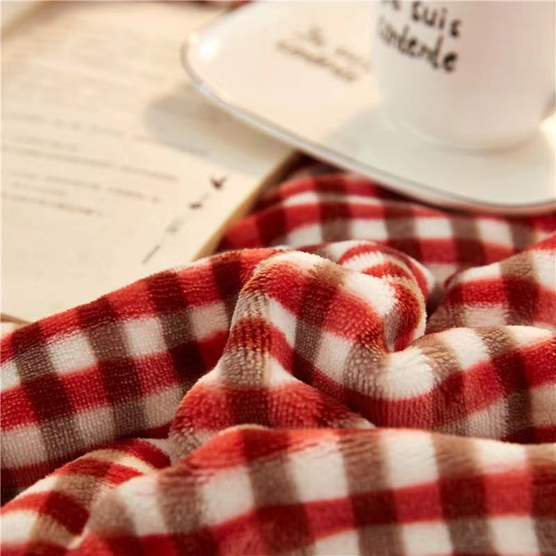 2021 ins Internet celebrity lambswool double-layer blanket antistatic thick blanket