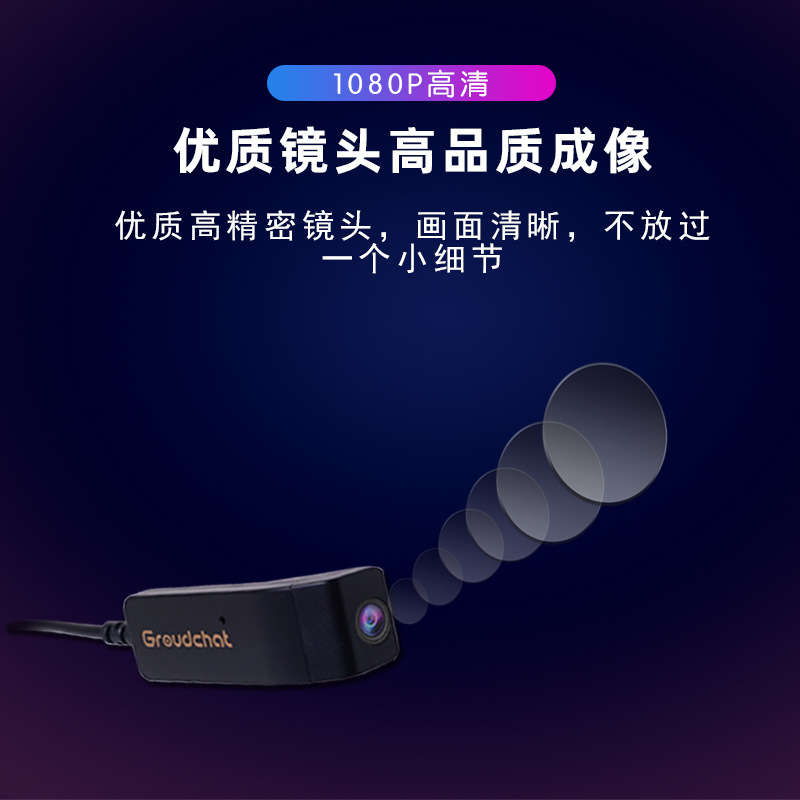 New 1080P High-Definition Camera Smart Glasses for Video Conferencing, Mobile Push Streaming, and Ultra-Clear Live Broadcast