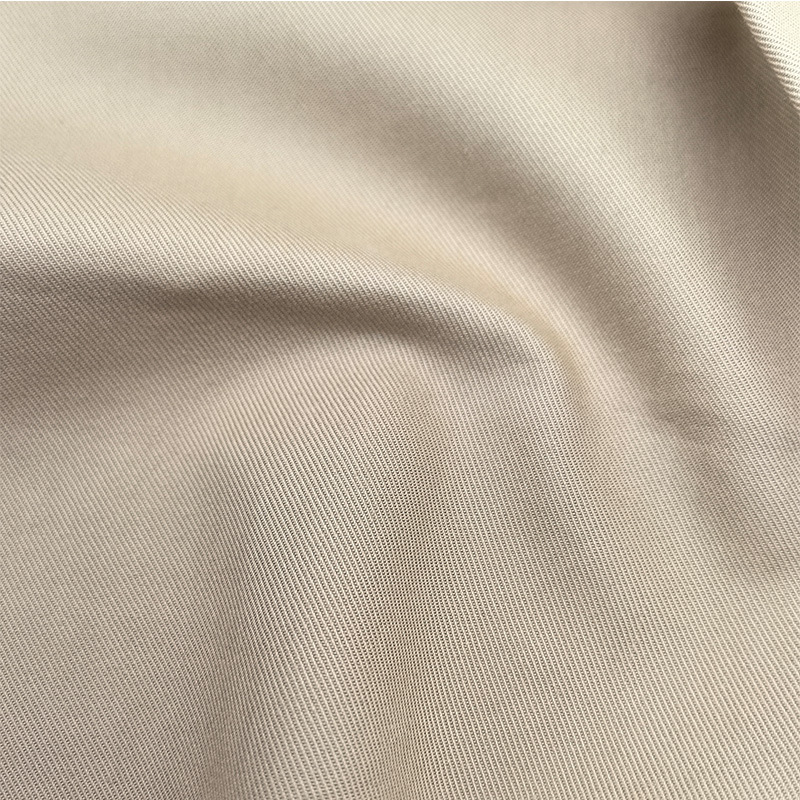 Super soft lyocell cotton twill skin-friendly breathable 1/3 twill tansel cotton woven blended casual fashion fabric