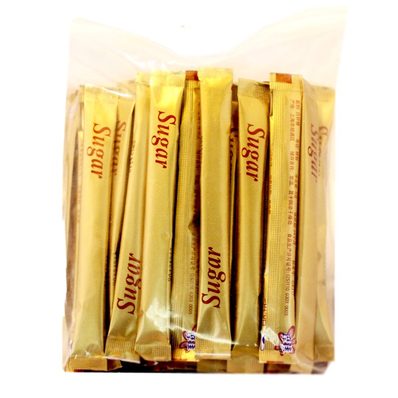 Real white sugar coffee sugar bag black coffee partner special white sugar bag sugar 50 small packages