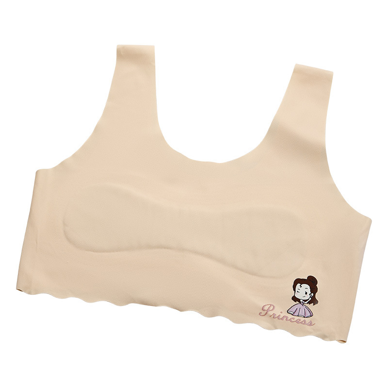 Developmental Summer Bra for Girls Aged 9-12, Ice Silk Seamless Camisole, Student Tube Top, Children's Girls' Underwear