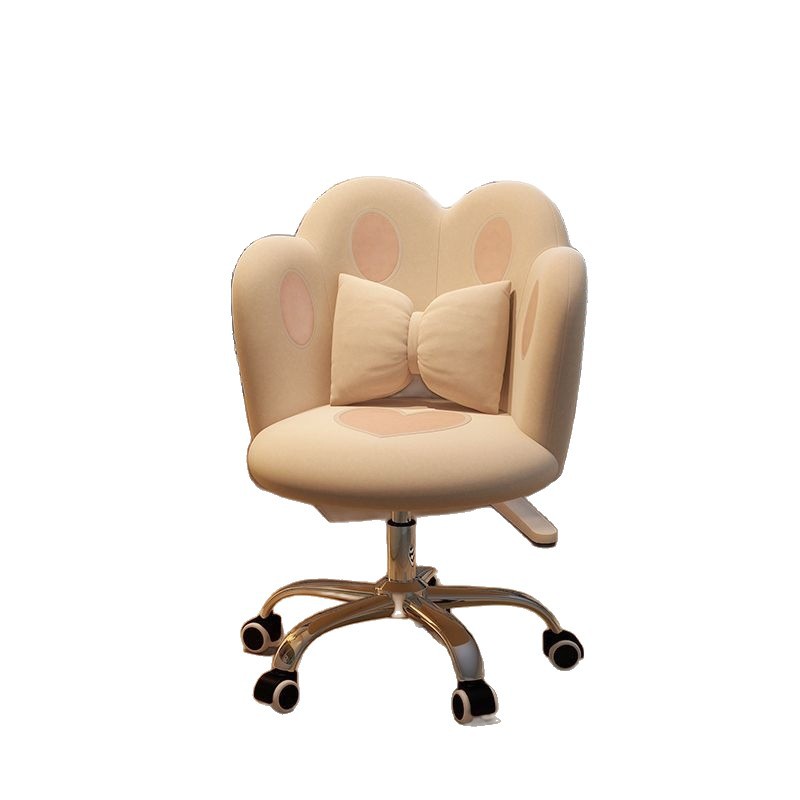 Computer Chair for Girls' Bedroom Dormitory, Cute and Comfortable Adjustable Backrest Chair, Internet Celebrity Makeup Chair, Study Desk Chair