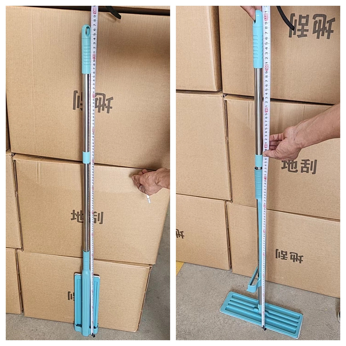 Cross-border hand-free washing lazy mop 35cm large panel mop dry and wet dual-use flat mop household manufacturers wholesale