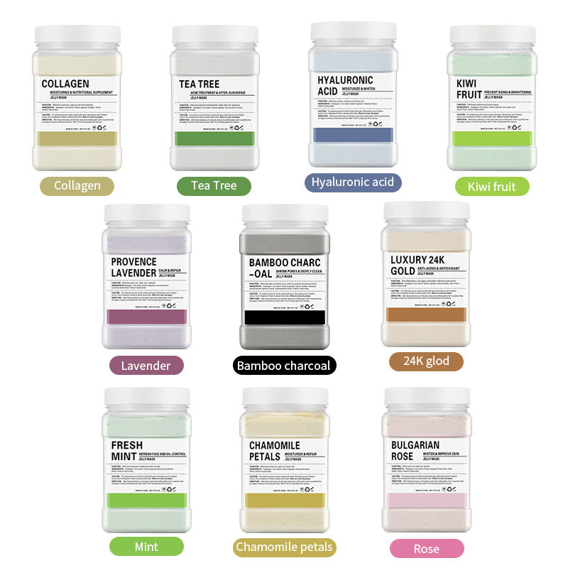 Rose Petal Crystal Jelly Mask Powder Vampire Anti-Aging Water Brightening Soft Mask Powder 650g Foreign Trade Wholesale