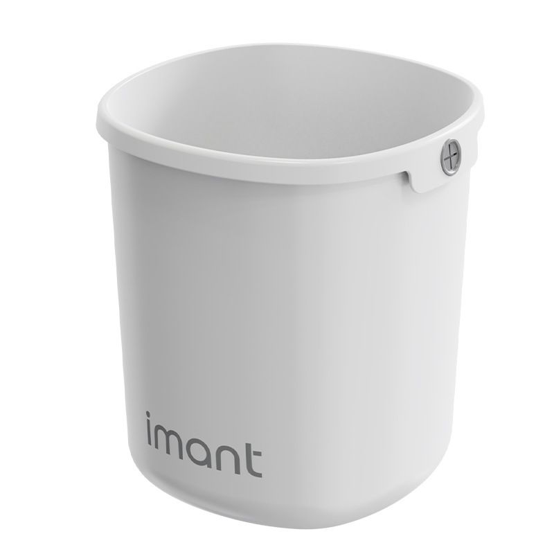 Cream Trash Can for Home Living Room, Bathroom, Kitchen, Bedroom, Large Trash Can, Office Wastebasket